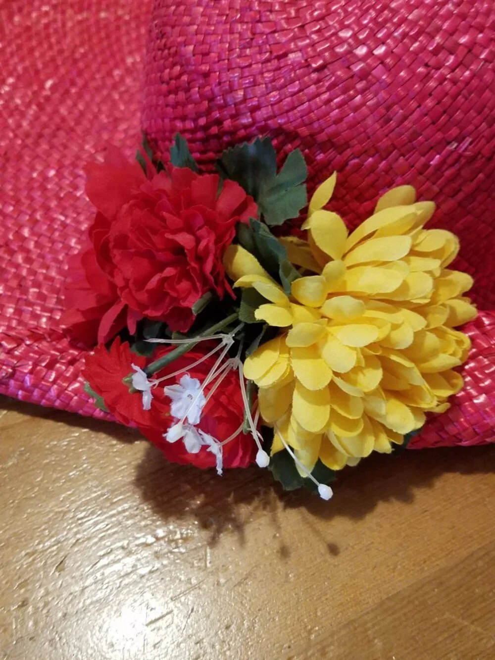 A beautiful summer hat made of natural straw!